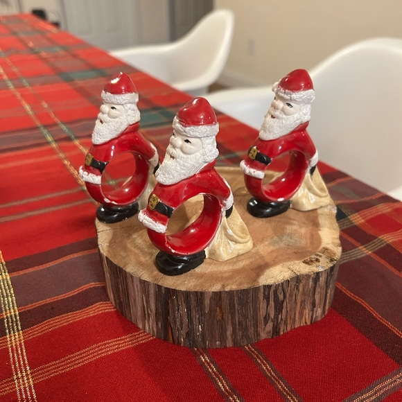 Vintage Santa Napkin Rings Holders Christmas - Picture 5 of 13